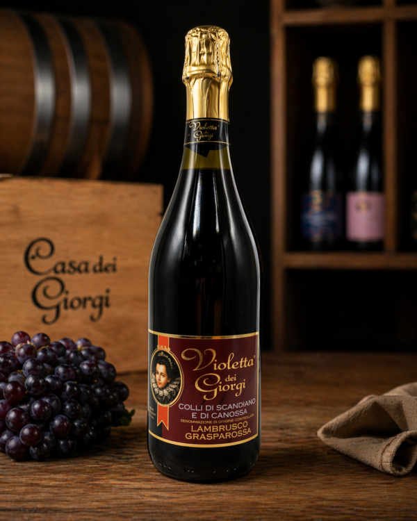 Lambrusco Violetta De Giorgi Tinto DOC Grasparossa - Caja de 6 botellas