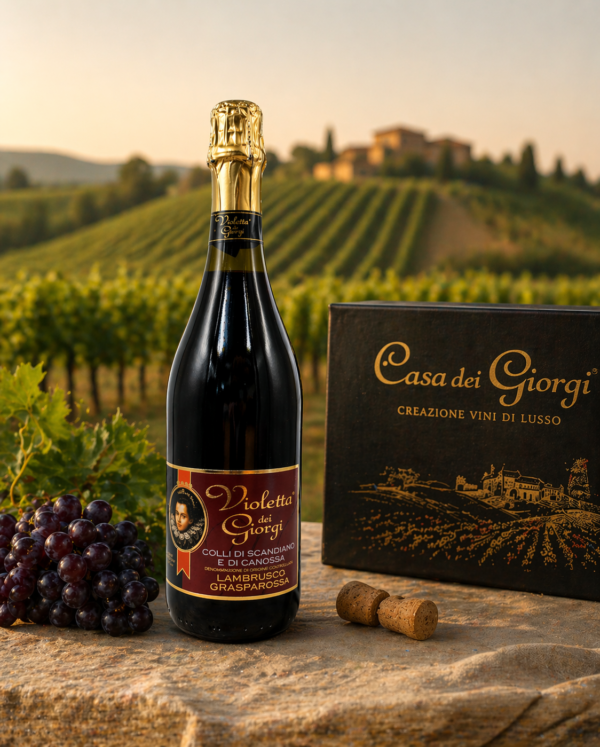 Lambrusco Violetta De Giorgi Tinto DOC Grasparossa - Caja de 6 botellas