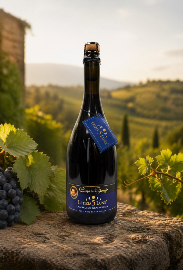 Letizia 5 Lune Lambrusco Grasparossa Dolce – Сaja de 6 botellas