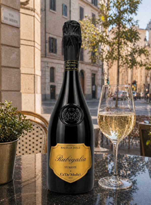 Rubigalia Malvasia Dolce Spumante Ca’ De’ Medici – Caja de 6 botellas