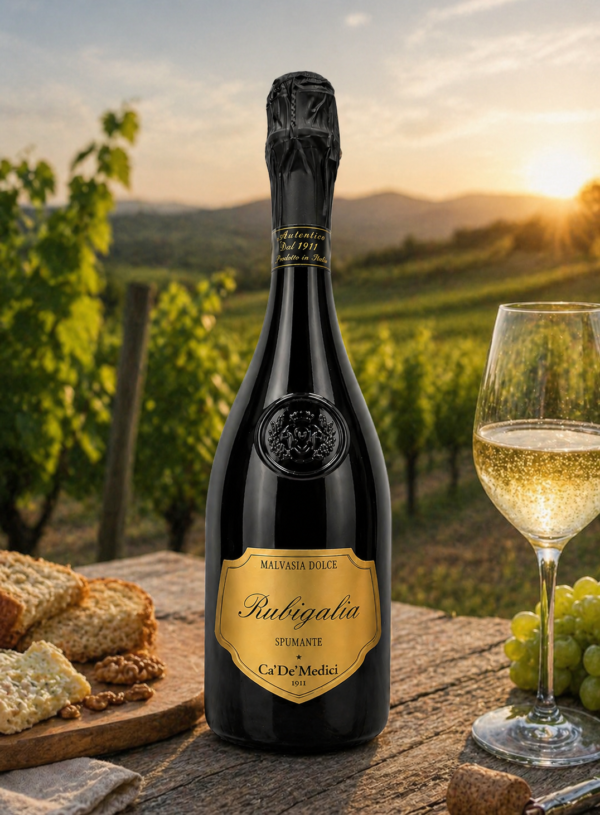 Rubigalia Malvasia Dolce Spumante Ca’ De’ Medici – Caja de 6 botellas