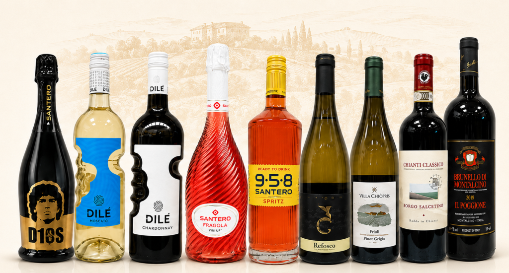 Venta al por mayor de vinos italianos